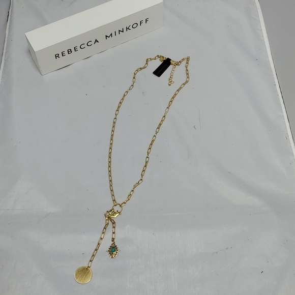 Rebecca Minkoff Navajo gold Y-Neck Necklace - Picture 4 of 6